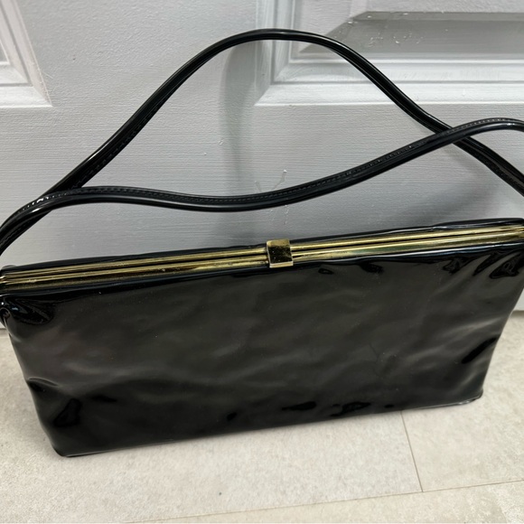 Vintage ladies evening purse bag handbag fake leather Theodor California - Picture 2 of 9